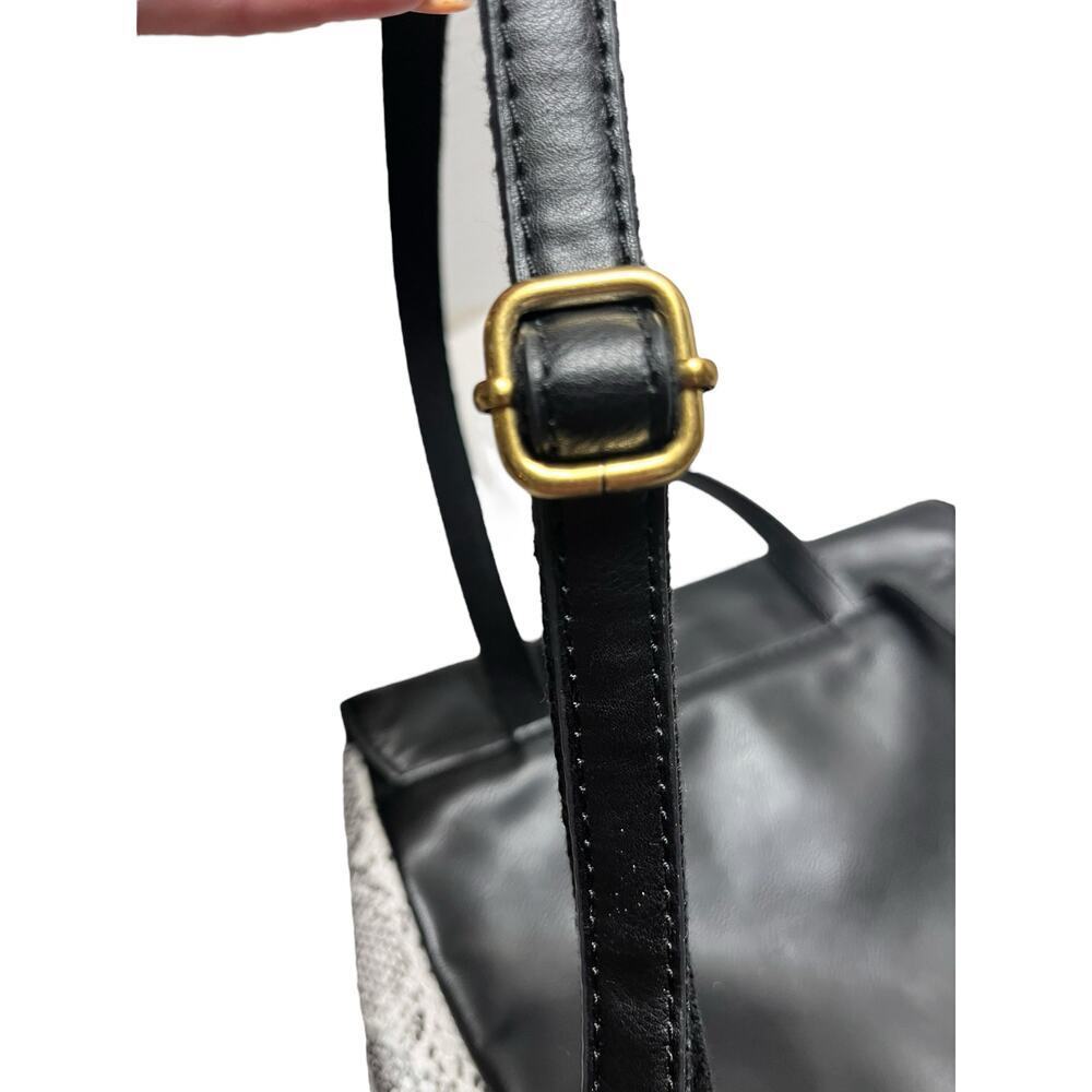 Fossil Claire Patchwork Leather Backpack Black Py… - image 8